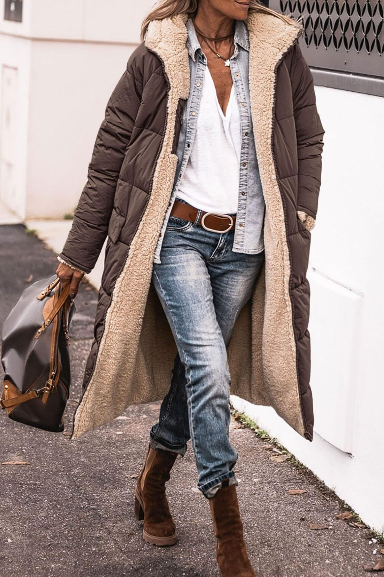 Elegant Reversible Coat for Women