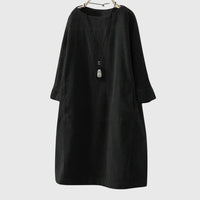Grace | Relaxed Corduroy Midi Dress