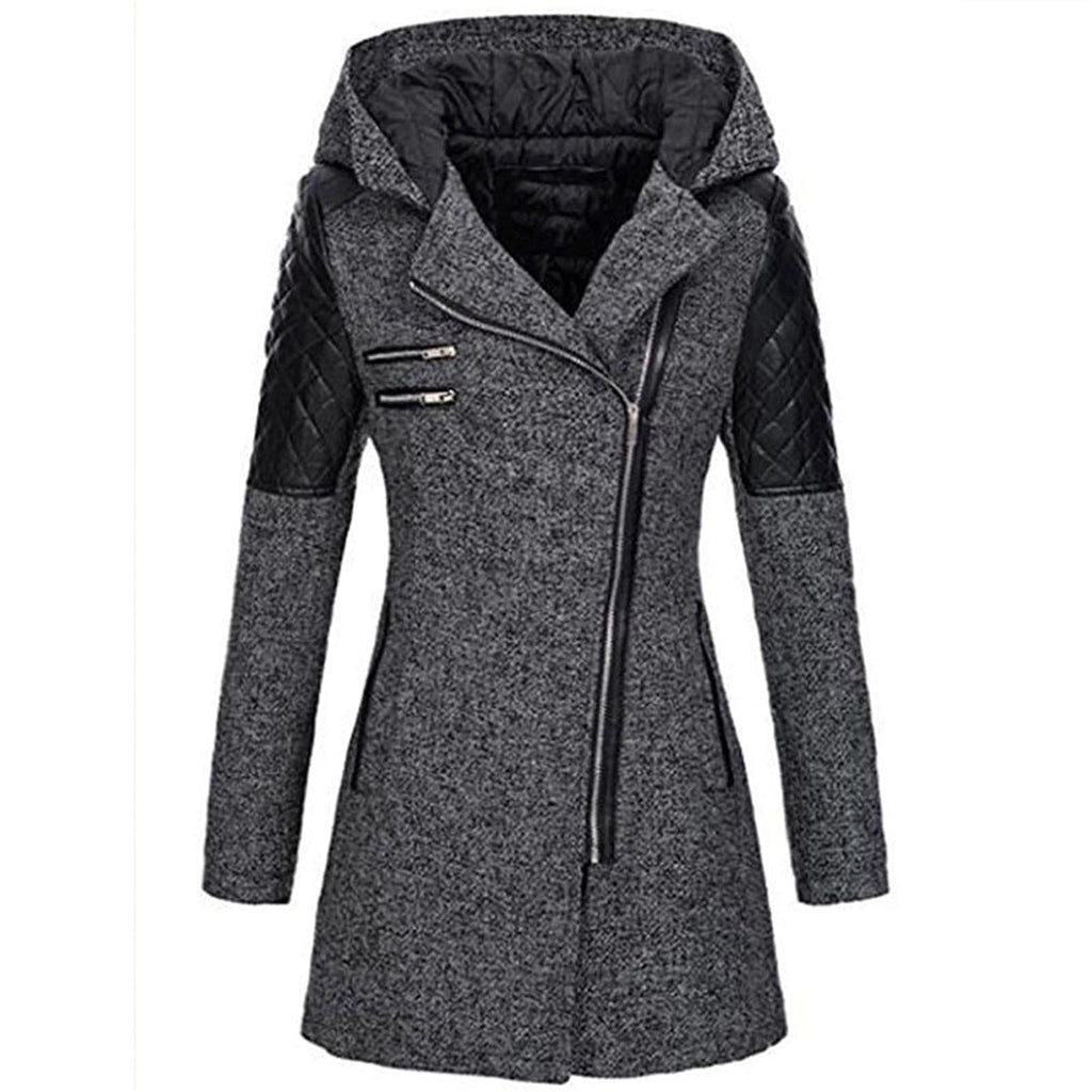 Women's Long Winter Coat with Hood