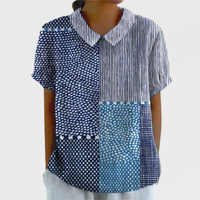 Ella | Patchwork Print Shirt