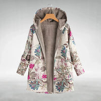 Sofia - Stylish Floral Fleece Jacket