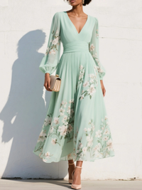 Olivia | Floral Elegance Midi Dress