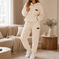 Emberelle – Embossed Plush Tracksuit Set