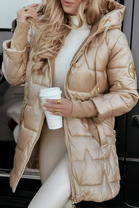Gina | Elegant Winter Coat with Hood And Padding